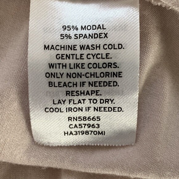 Halogen Stretch Short Sleeve Tee Women XXL Blush Pink Wide V-neck - Picture 8 of 9